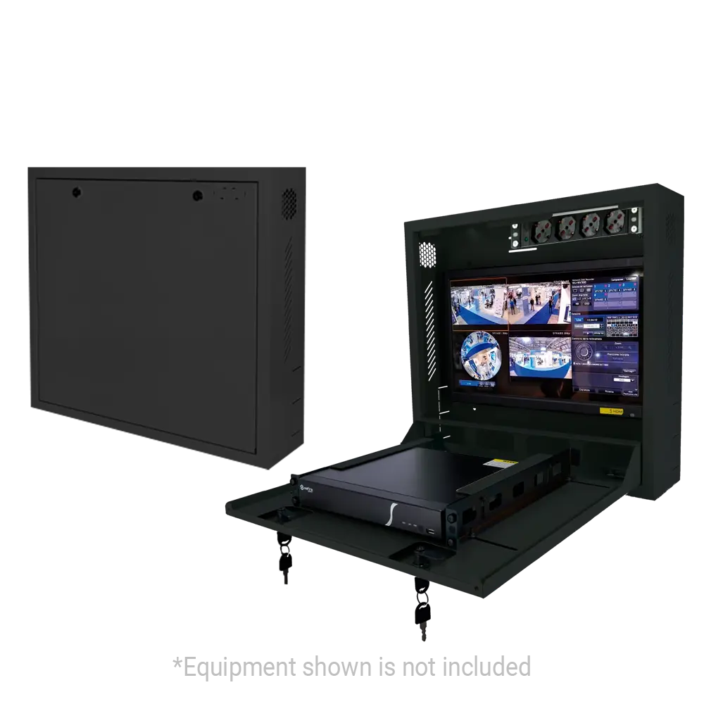 Armoire murale de protection pour équipements réseau et vidéosurveillance
