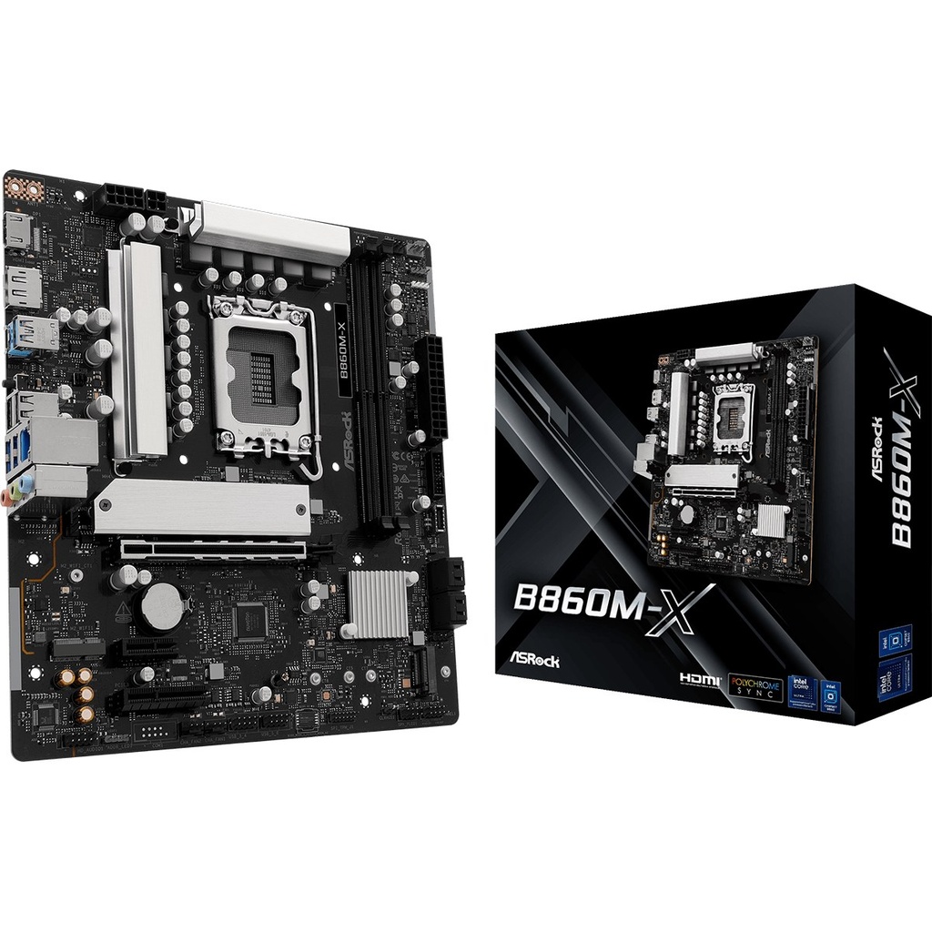 Carte Mère ASRock B860M-X (Intel LGA 1851) Micro ATX